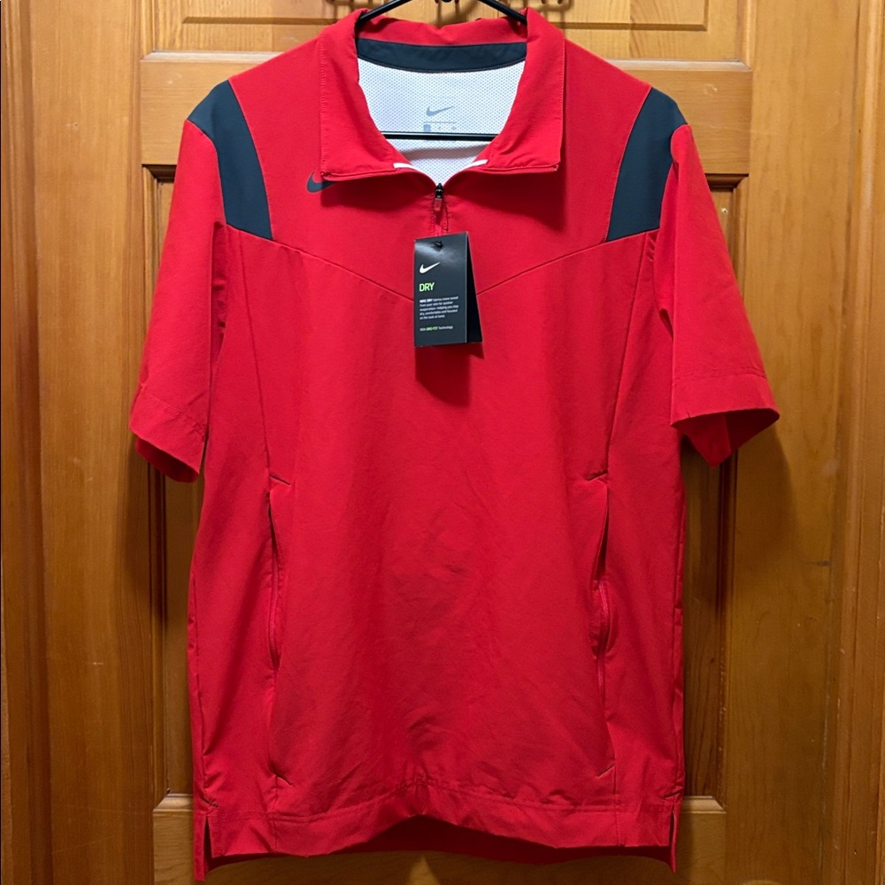 NWT Nike Men's Coaches 1/4 Zip Dri-Fit Pullover Shirt‎ with Pockets Size Small